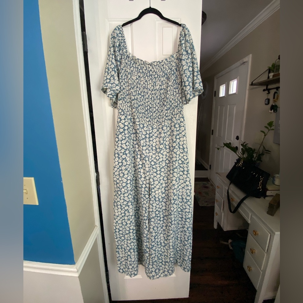 Floral off the shoulder jumpsuit!